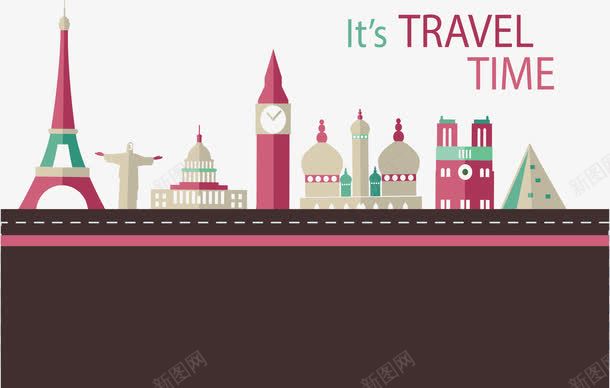 世界旅行海报png免抠素材_新图网 https://ixintu.com 一个人旅行 世界旅游 旅游季 毕业旅行 环球旅行 矢量png