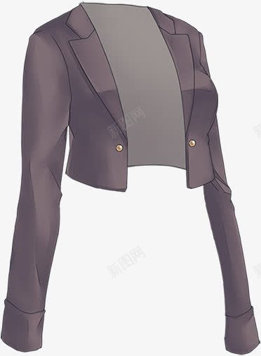 紫色可爱商务外套png免抠素材_新图网 https://ixintu.com 可爱 商务 外套 紫色