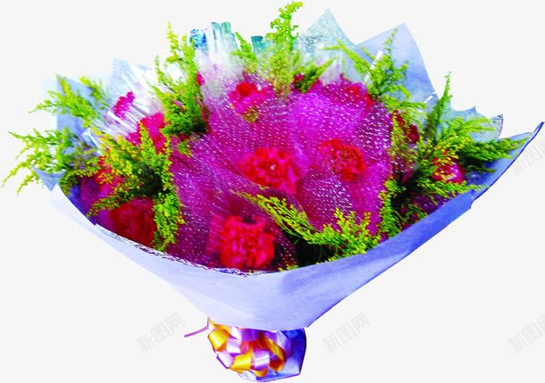 紫色康乃馨花束礼物png免抠素材_新图网 https://ixintu.com 康乃馨 礼物 紫色 花束