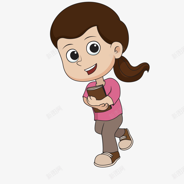 长头发卡通女孩子矢量图eps免抠素材_新图网 https://ixintu.com 人物 人物设计 卡通 图案 女孩 孩子 小清新 简约 装饰 长头发 矢量图