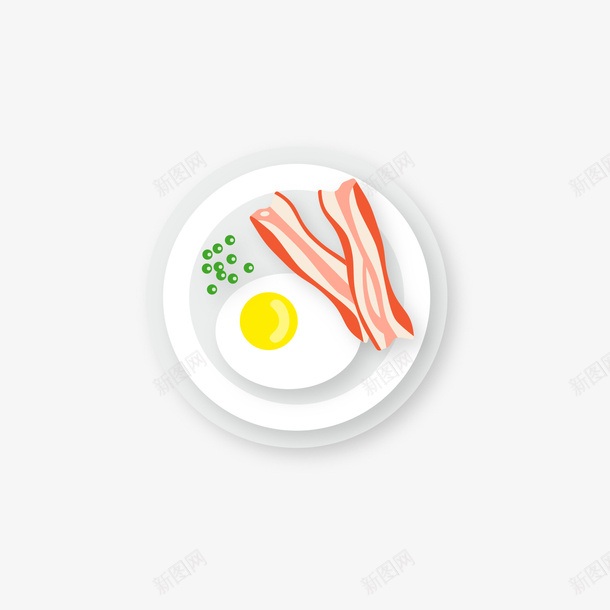 一盘鸡蛋和肉矢量图ai免抠素材_新图网 https://ixintu.com 一盘 手绘 肉 鸡蛋 矢量图