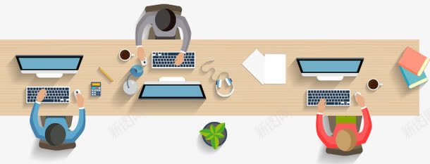 工作png免抠素材_新图网 https://ixintu.com 会议 团队 工作 装饰