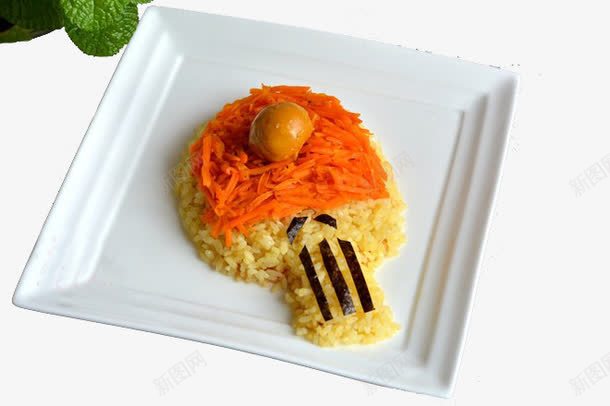 乒乓球蛋饭png免抠素材_新图网 https://ixintu.com 产品实物 卤蛋饭 胡萝卜肉丝饭