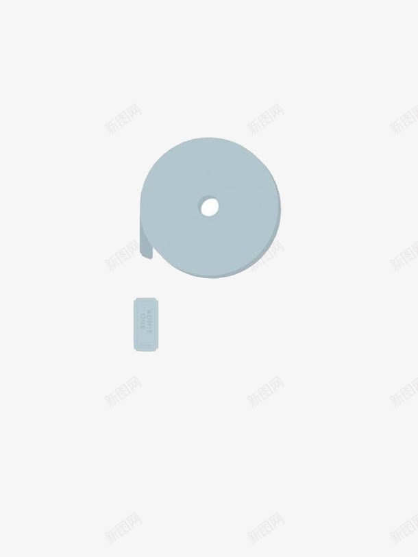 蓝色胶带png免抠素材_新图网 https://ixintu.com 圆形 简约 胶带 蓝色