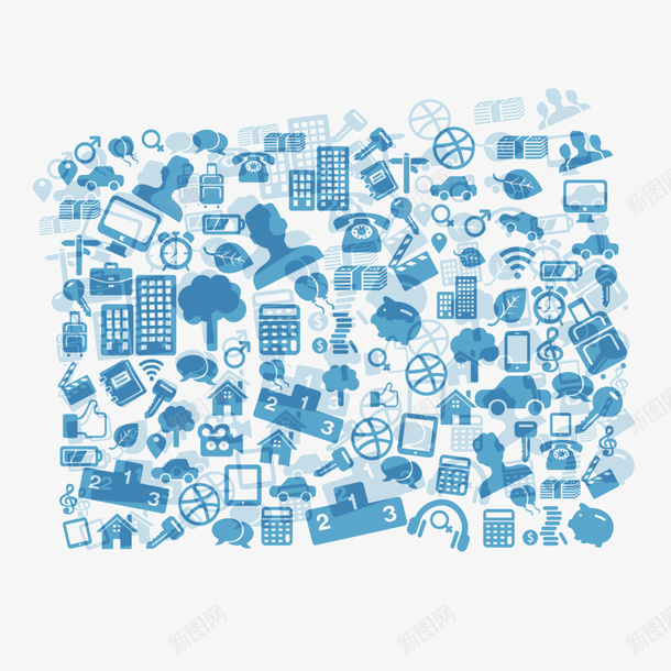 装饰图案生活用品图标psd_新图网 https://ixintu.com 图标 生活用品 装饰图案