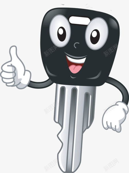 卡通钥匙png免抠素材_新图网 https://ixintu.com 免抠钥匙 卡通 表情 钥匙素材
