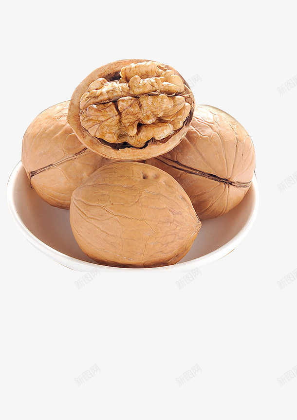 核桃大核桃盘子装核桃png免抠素材_新图网 https://ixintu.com 一盘核桃 大核桃 板栗核桃红枣杏仁 核桃 核桃仁