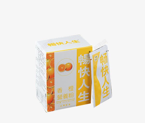 畅快人生香橙营养粉png免抠素材_新图网 https://ixintu.com 产品实物 保健品 畅快人生香橙营养粉 营养品