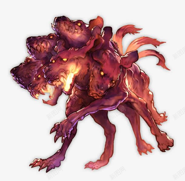 多头猛兽游戏元素png免抠素材_新图网 https://ixintu.com 元素 多头 游戏 猛兽