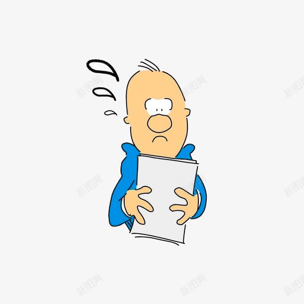 惊得一身汗png免抠素材_新图网 https://ixintu.com 卡通手绘 卡通汗水 卡通男孩 惊得一身汗
