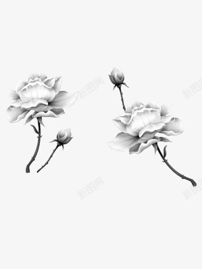 手绘荷花png免抠素材_新图网 https://ixintu.com 中国风 手绘 荷花