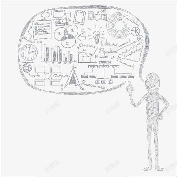 商业解说png免抠素材_新图网 https://ixintu.com 业绩 商业 柱形图 解说