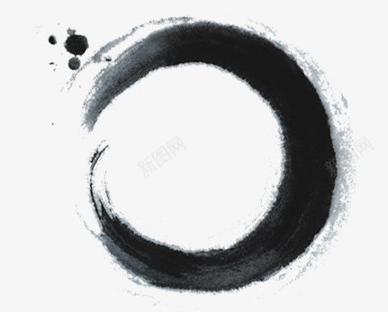 黑色中国风水墨图标png_新图网 https://ixintu.com 中国风 水墨 黑色