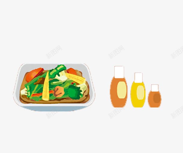 手绘酱料png免抠素材_新图网 https://ixintu.com 手绘 调味品 酱料 餐饮
