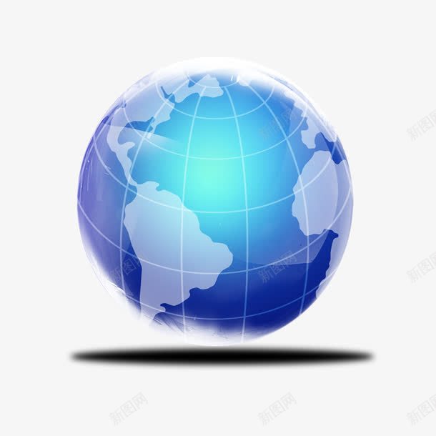 现代科技地球png免抠素材_新图网 https://ixintu.com 地球 现代 科技 蓝色