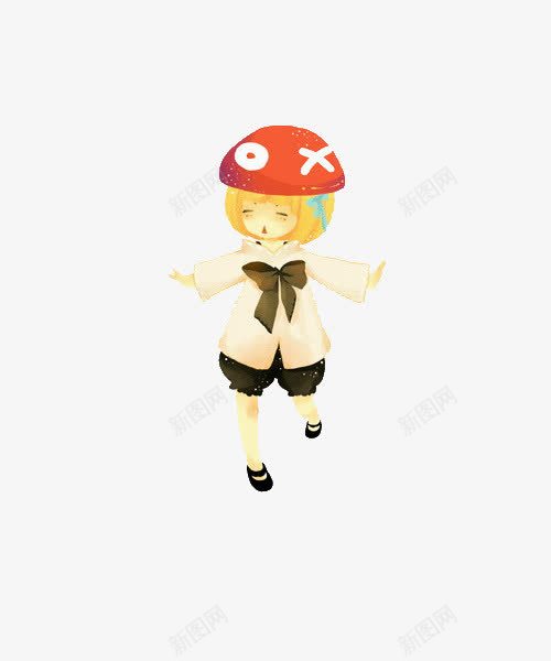 卡通戴帽子的小姑娘png免抠素材_新图网 https://ixintu.com 卡通 小姑娘 帽子