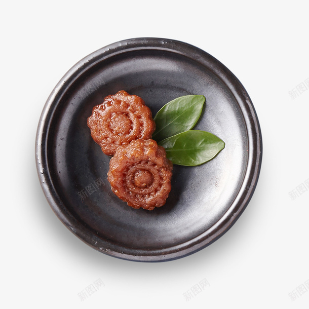 黑色盘子中的饼psd免抠素材_新图网 https://ixintu.com 实物 日常 盘子 绿色 食物 饼 黑色 黑色盘子