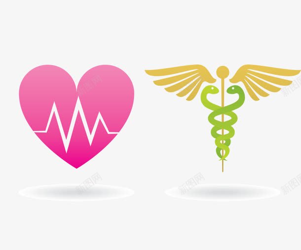 医疗健康心电图psd免抠素材_新图网 https://ixintu.com 健康 医疗 卡通 卫生 心电图