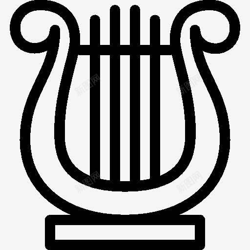 音乐琴2图标png_新图网 https://ixintu.com lyre music 七弦琴 音乐