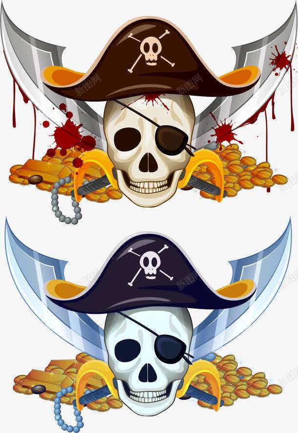 手绘海盗图标png免抠素材_新图网 https://ixintu.com 图标 手绘 海盗 金币
