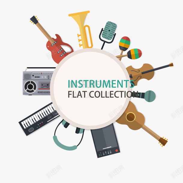 音乐节矢量图ai免抠素材_新图网 https://ixintu.com EPS矢量 乐器免抠 免抠 大图 音乐 高清 矢量图