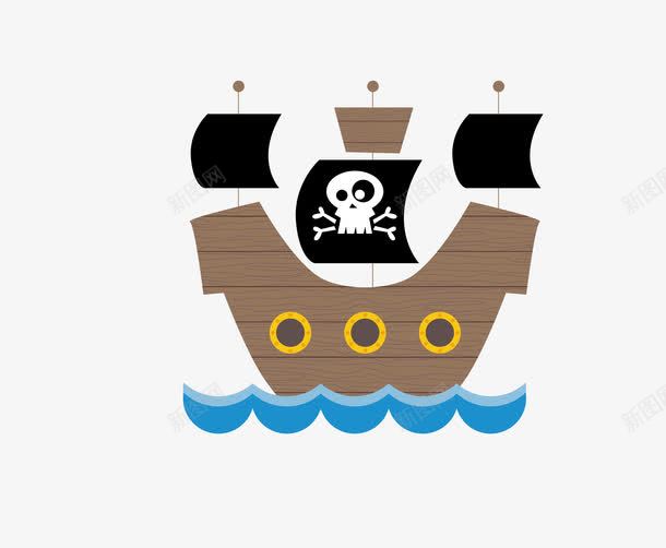 海盗船png免抠素材_新图网 https://ixintu.com 海盗船 矢量海盗船 船只