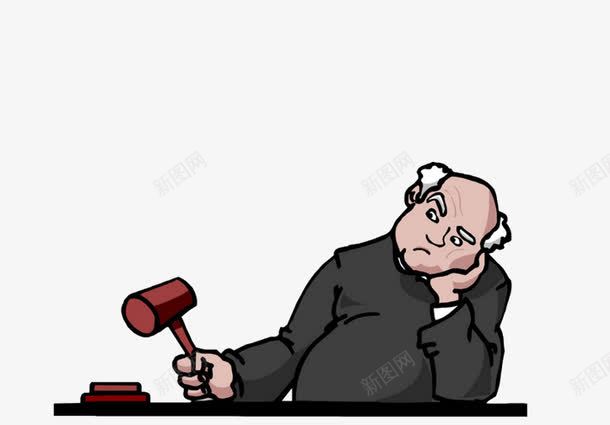 公正的法官png免抠素材_新图网 https://ixintu.com 公堂 公平公正 卡通手绘 法律