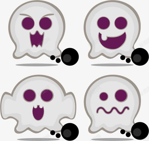 万圣节元素png免抠素材_新图网 https://ixintu.com 万圣节HALLOWEEN幽灵