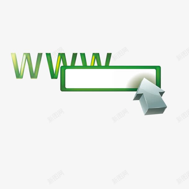 绿色网址png免抠素材_新图网 https://ixintu.com 科技 素材 绿色 网址