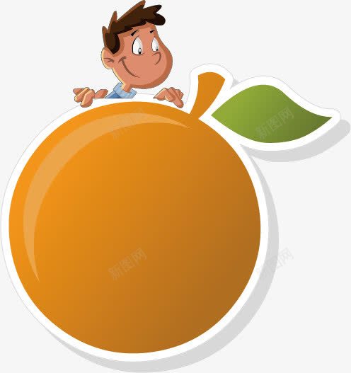 卡通儿童水果标签矢量图ai免抠素材_新图网 https://ixintu.com 姘存灉 鍎跨 鍗 鍙 鏍囪创 鐢峰 鐭噺 矢量图