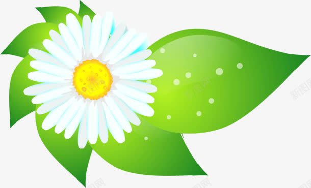 梦幻带叶的花png免抠素材_新图网 https://ixintu.com 叶 梦幻 花