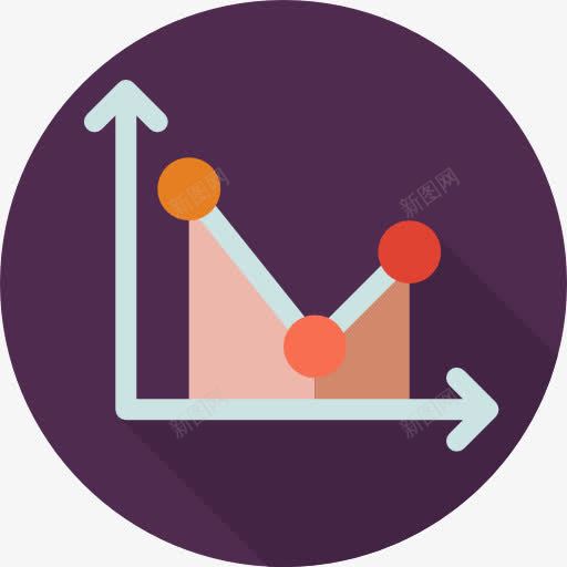 线图图标png_新图网 https://ixintu.com 商业 商务和购物 图 图形 箭头 线图