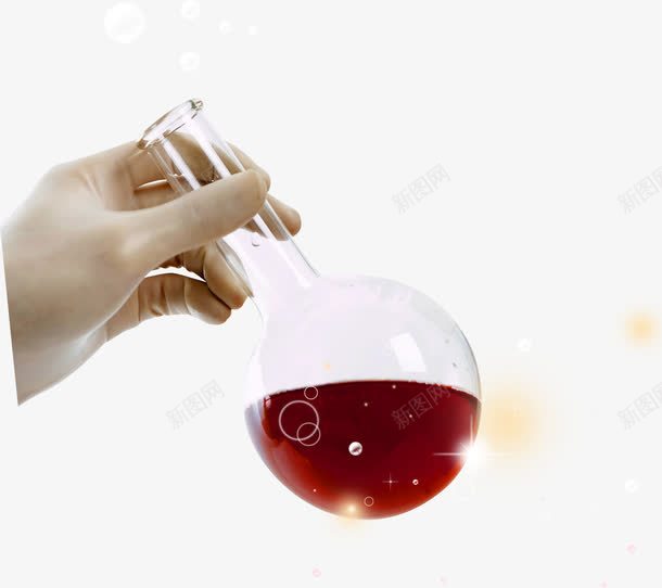 红色液体烧杯医疗png免抠素材_新图网 https://ixintu.com 医疗 液体 烧杯 红色