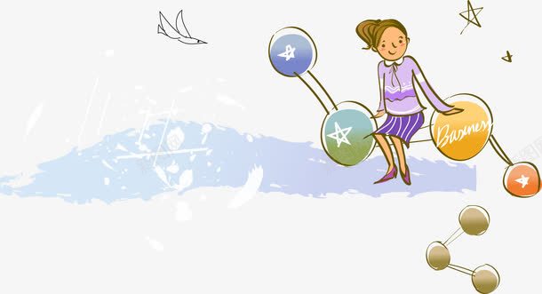 手绘卡通可爱小说插画png免抠素材_新图网 https://ixintu.com 卡通 可爱 小说 插画