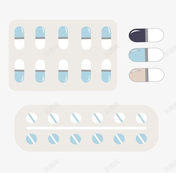 医疗药片png免抠素材_新图网 https://ixintu.com 医疗 卡通 药片