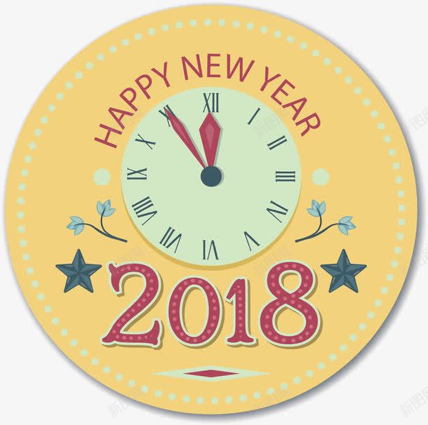 新年倒计时2018标签png免抠素材_新图网 https://ixintu.com 2018 倒计时 新年倒数 新年标签 矢量png 红色2018