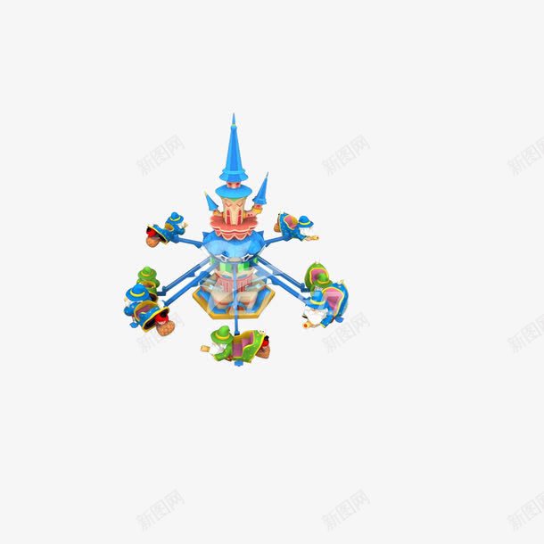 奇妙乐园png免抠素材_新图网 https://ixintu.com 乐园 创意 建筑 彩色 房子