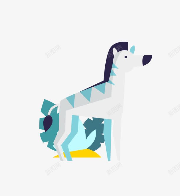 灰色动物斑马png免抠素材_新图网 https://ixintu.com 动物 斑马 灰色斑马 矢量斑马