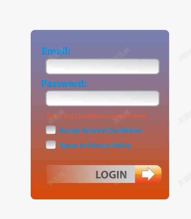 登录界面png免抠素材_新图网 https://ixintu.com 卡通 后台登录 用户名密码 登录界面 登录窗口 矢量素材