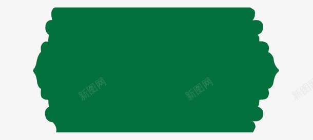 边框图形png免抠素材_新图网 https://ixintu.com 几何 绿色 边框