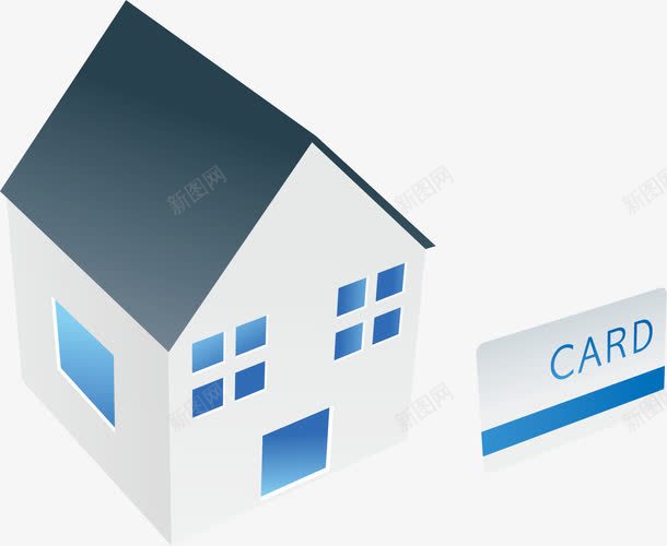 宾馆和房卡png免抠素材_新图网 https://ixintu.com 出行 宾馆 房卡 房子 酒店房卡设计