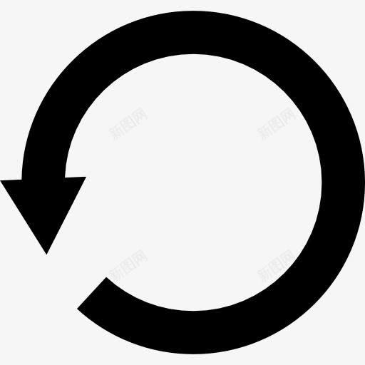 装箭图标png_新图网 https://ixintu.com 加载 圆形箭头 箭 荷载 逆时针