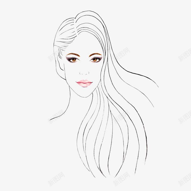 知性png免抠素材_新图网 https://ixintu.com 手绘 知性 美女