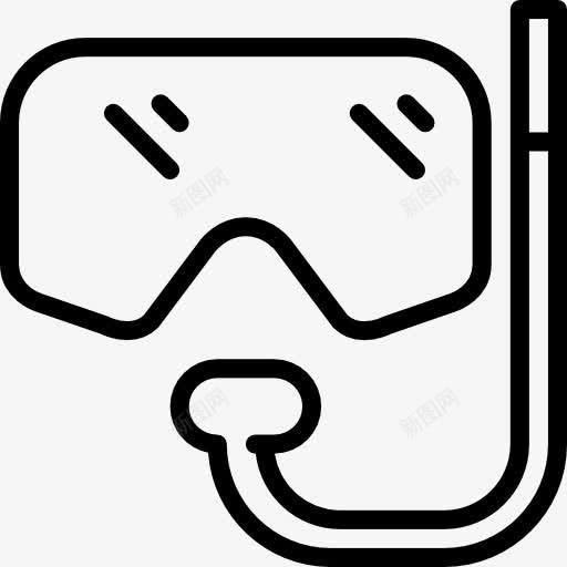 潜水图标png_新图网 https://ixintu.com 夏季 杂项 泳镜 浮潜 海上运动 潜水