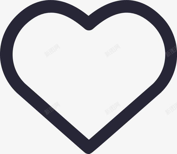 QMicon喜欢未选中图标png_新图网 https://ixintu.com
