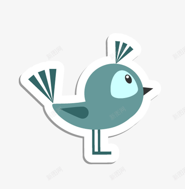 手绘卡通扁平化小鸟png免抠素材_新图网 https://ixintu.com 卡通小鸟 可爱小鸟 小鸟 手绘小鸟