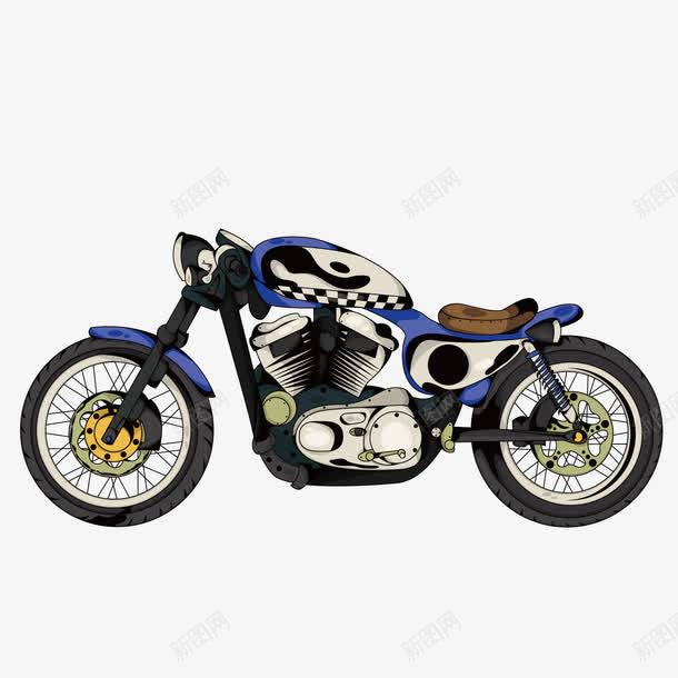 卡通豪华摩托赛车png免抠素材_新图网 https://ixintu.com 卡通 摩托 豪华 赛车