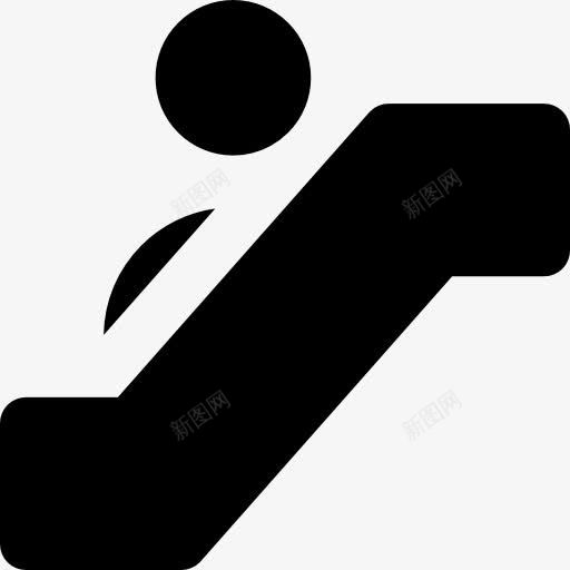 自动扶梯图标png_新图网 https://ixintu.com 手扶梯 标志 粘人 自动扶梯 装置 运输