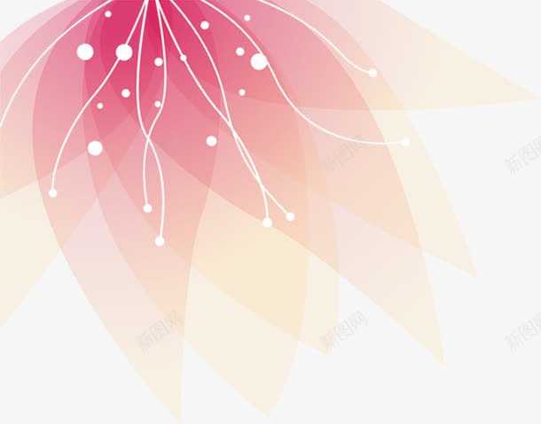 粉色唯美绚烂花纹png免抠素材_新图网 https://ixintu.com 粉色 绚烂 花纹