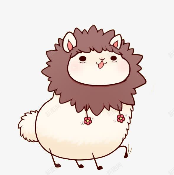 羊驼png免抠素材_新图网 https://ixintu.com 创意 手绘 插画
